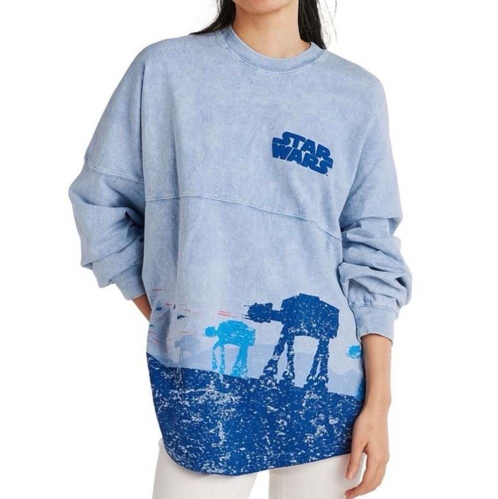 Disney Star Wars Hoth AT-AT Acid Wash Battle Scene Spirit Jersey